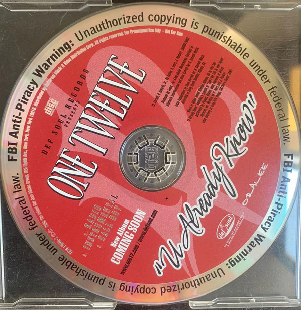 112 - U Already Know (CDr, Single)