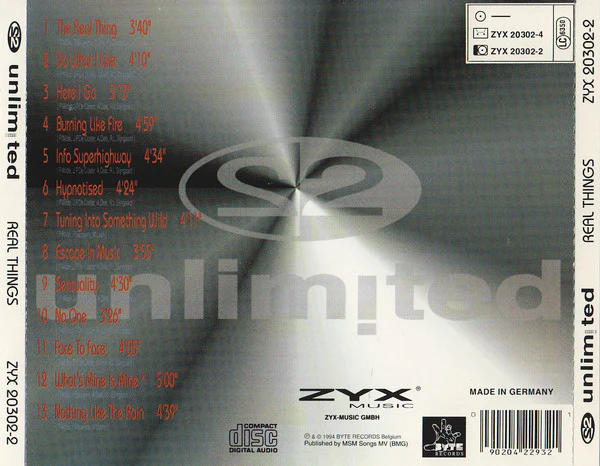 2 Unlimited - Real Things (CD, Album) - Image 2