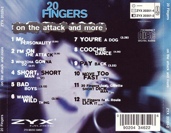 20 Fingers Feat. Gillette - On The Attack And More (CD, Album) - Image 5