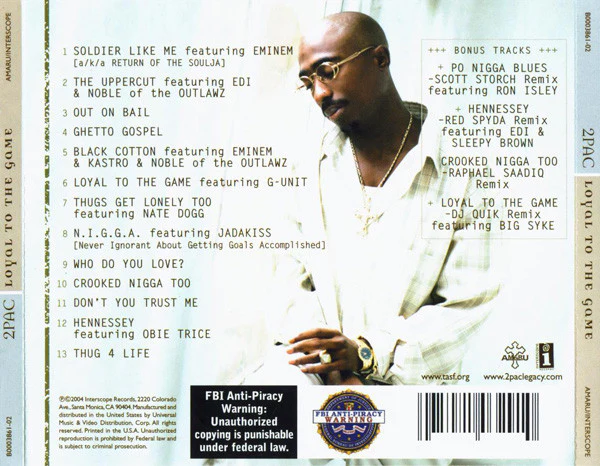 2Pac - Loyal To The Game (CD, Album) - Image 5