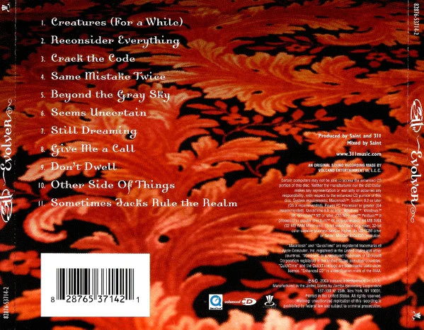 311 - Evolver (CD, Album, Enh) - Image 2