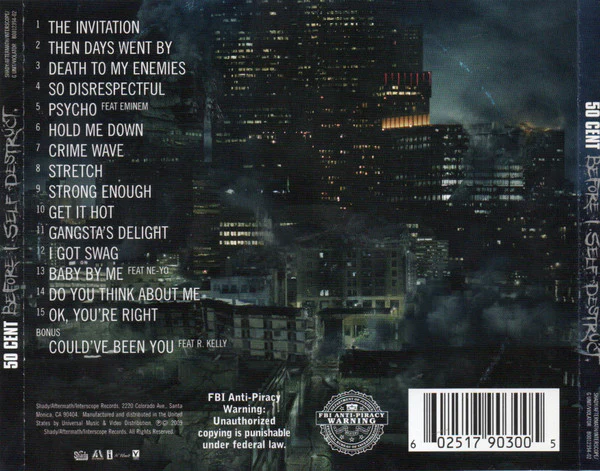 50 Cent - Before I Self Destruct (CD, Album, Cle) - Image 2