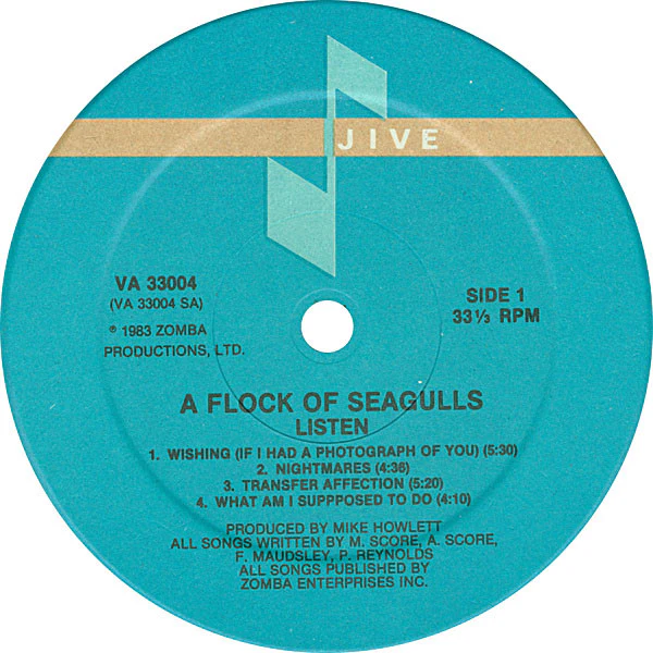 A Flock Of Seagulls - Listen (LP, Album, Hau) - Image 3