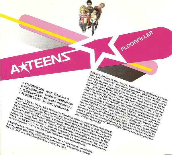 A*Teens - Floorfiller (CD, Maxi) - Image 3
