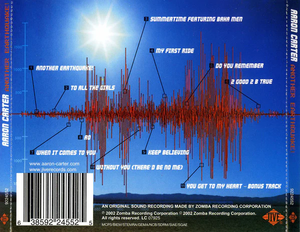 Aaron Carter - Another Earthquake (CD, Album) - Image 2