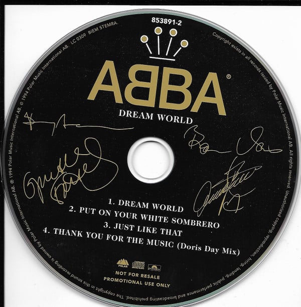 ABBA - Dream World (CD, Single, Promo) - Image 3