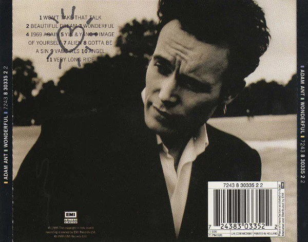 Adam Ant - Wonderful (CD, Album) - Image 2