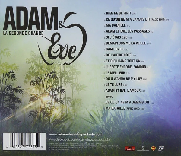 Adam & Eve, La Seconde Chance - Adam & Eve, La Seconde Chance (CD, Album) - Image 2