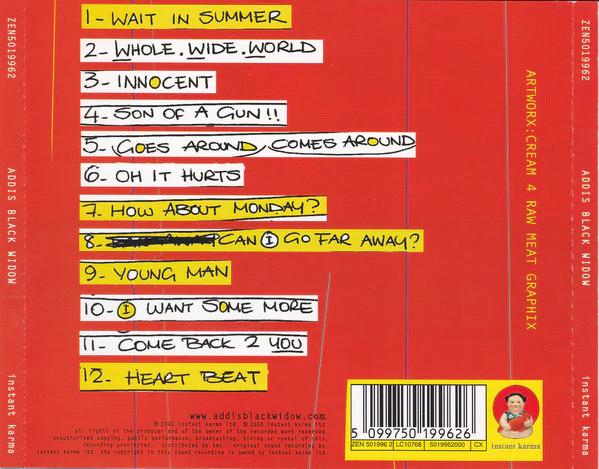 Addis Black Widow - ABW (CD, Album) - Image 2