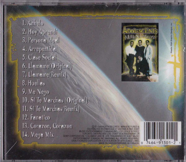 Adolescent's Orquesta - Millenium Hits (CD, Comp, RE, RM) - Image 2