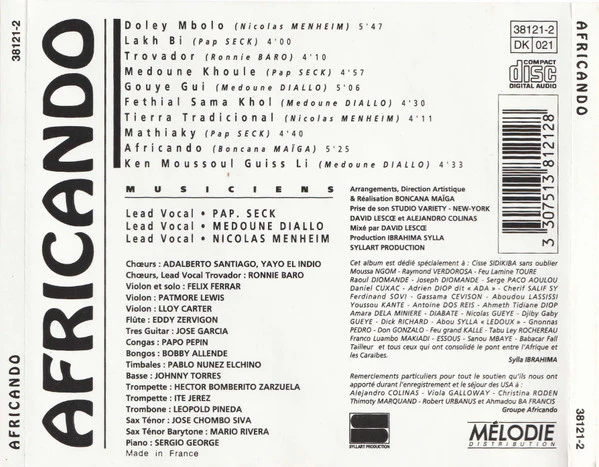 Africando - Africando (CD, Album) - Image 2