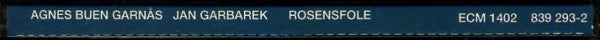 Agnes Buen Garnås & Jan Garbarek - Rosensfole (CD, Album) - Image 4