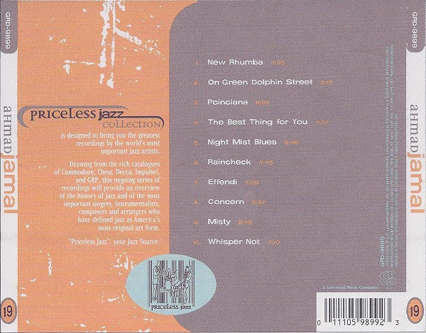 Ahmad Jamal - Priceless Jazz Collection (CD, Comp) - Image 2
