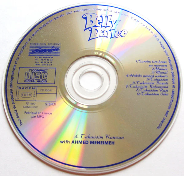 Ahmed Meneimneh* - Belly Dance & Takassim Kanoun (CD) - Image 3