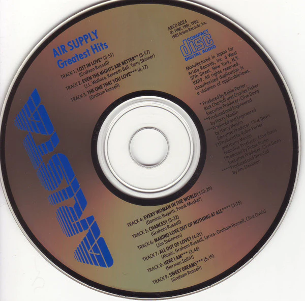 Air Supply - Greatest Hits (CD, Comp) - Image 2