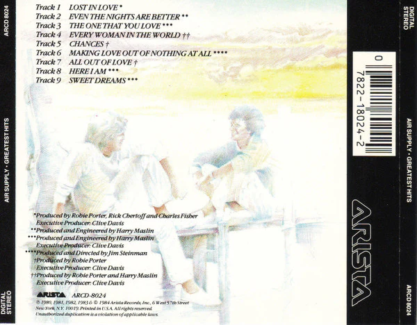 Air Supply - Greatest Hits (CD, Comp) - Image 3