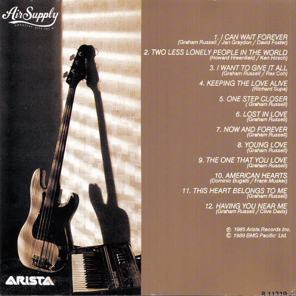 Air Supply - Greatest Hits Vol. II (CD, Comp) - Image 2