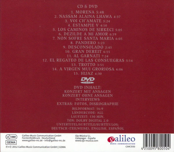 Al Andaluz Project - Abuab Al Andalus: Live In München 2011 (CD, Album + DVD, Album) - Image 2