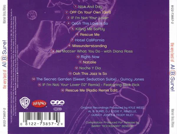 Al B Sure!* - The Very Best Of Al B Sure! (CD, Comp, RM) - Image 2