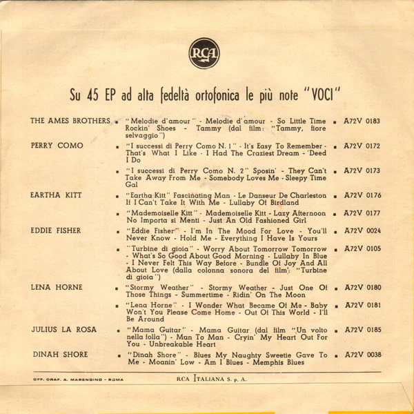 Al Castellanos E La Sua Orchestra* - Mish Mash (7", Single) - Image 2