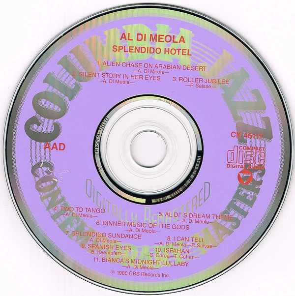 Al Di Meola - Splendido Hotel (CD, Album, RE, RM, RP) - Image 3
