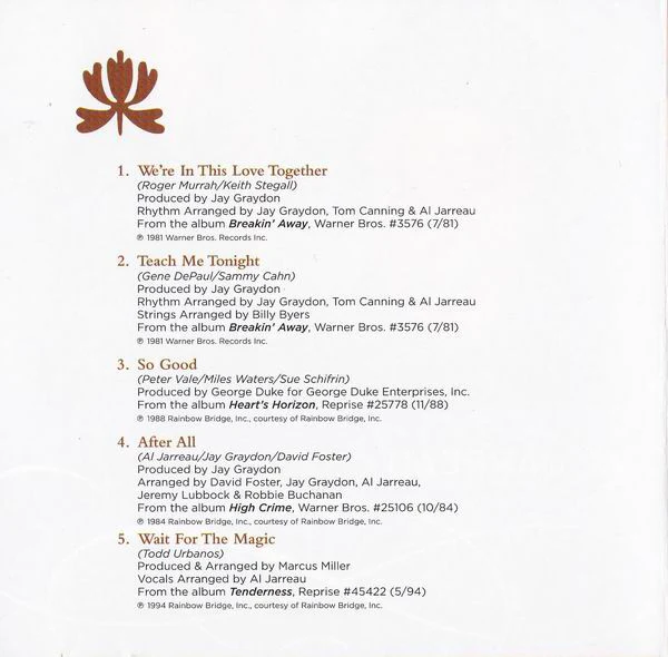 Al Jarreau - Love Songs (CD, Comp) - Image 2