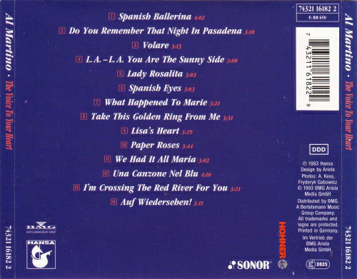 Al Martino - The Voice To Your Heart (CD, Album) - Image 2