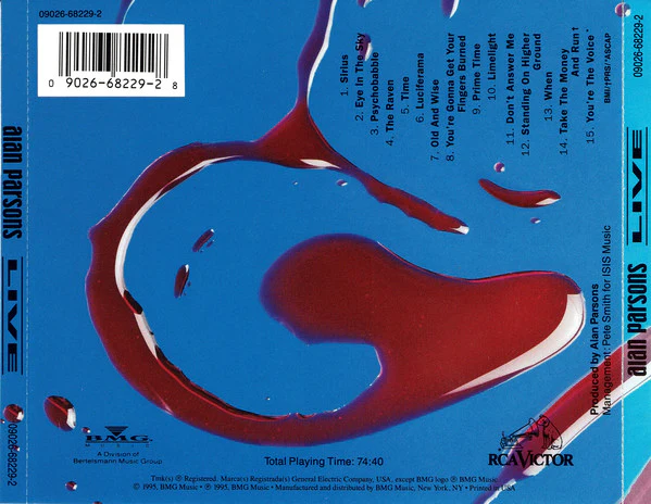 Alan Parsons - The Very Best Live (CD, Album) - Image 2