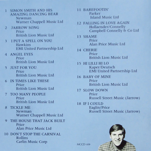 Alan Price - The Best Of Alan Price (CD, Comp) - Image 2