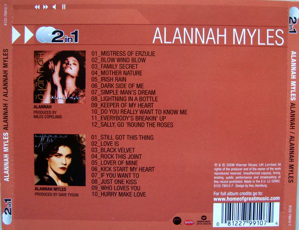 Alannah Myles - Alannah / Alannah Myles (CD, Album, RE + CD, Album, RE + Comp) - Image 2