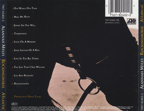 Alannah Myles - Rockinghorse (CD, Album) - Image 2