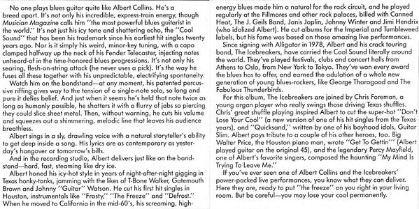 Albert Collins And The Ice Breakers* - Don't Lose Your Cool (CD, Album, RE) - Image 5