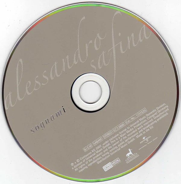 Alessandro Safina - Sognami (CD, Album, Sup) - Image 3