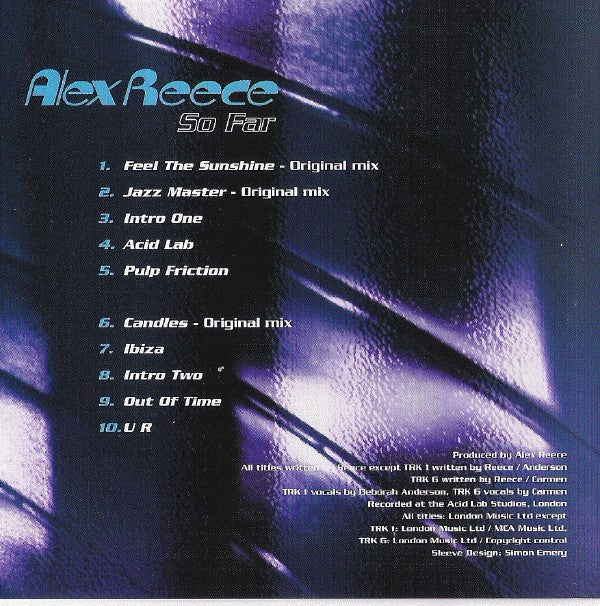 Alex Reece - So Far (CD, Album) - Image 2