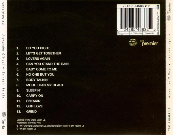 Alexander O'Neal - Lovers Again (CD, Album) - Image 2