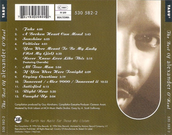 Alexander O'Neal - The Best Of (CD, Comp) - Image 3