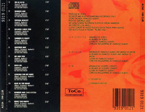 Alexia - Fan Club (CD, Album) - Image 2