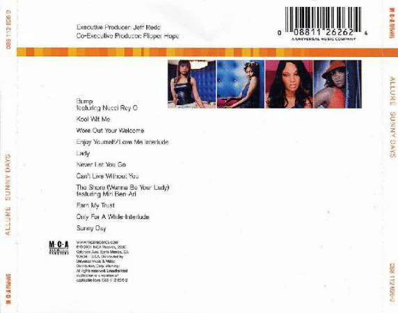Allure (3) - Sunny Days (CD, Album) - Image 2