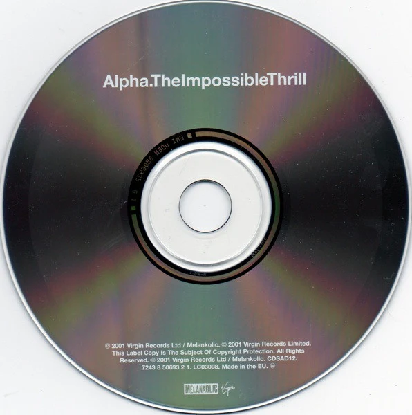Alpha - The Impossible Thrill (CD, Album) - Image 3