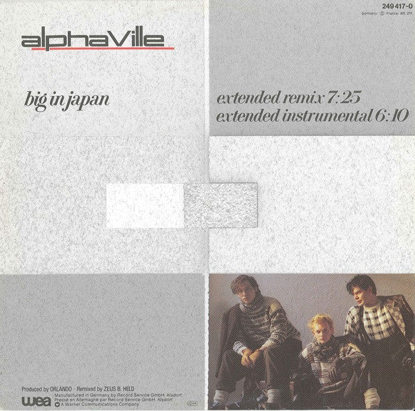 Alphaville - Big In Japan (Extended Remix) (12", Maxi)