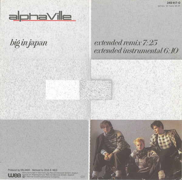Alphaville - Big In Japan (Extended Remix) (12", Maxi) - Image 2