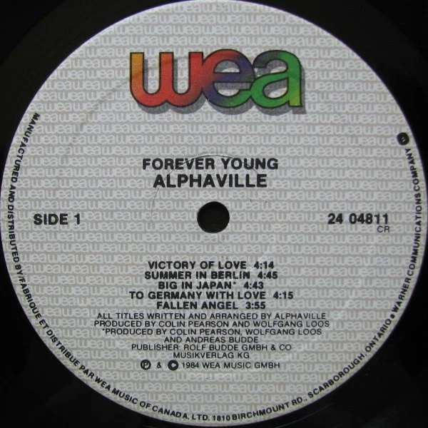 Alphaville - Forever Young (LP, Album) - Image 3