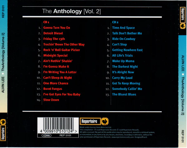 Alvin Lee - The Anthology (Volume 2) (2xCD, Comp) - Image 2