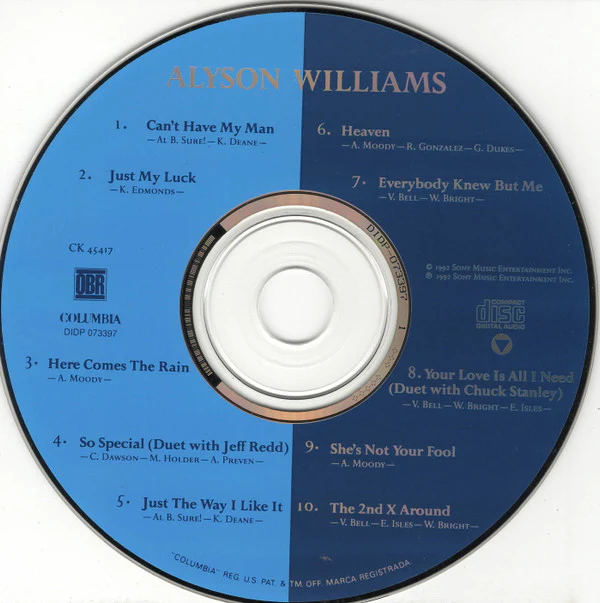 Alyson Williams - Alyson Williams (CD, Album) - Image 3
