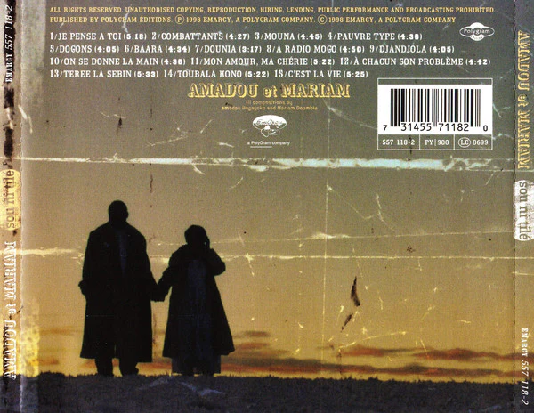 Amadou Et Mariam* - Sou Ni Tilé (CD, Album) - Image 2