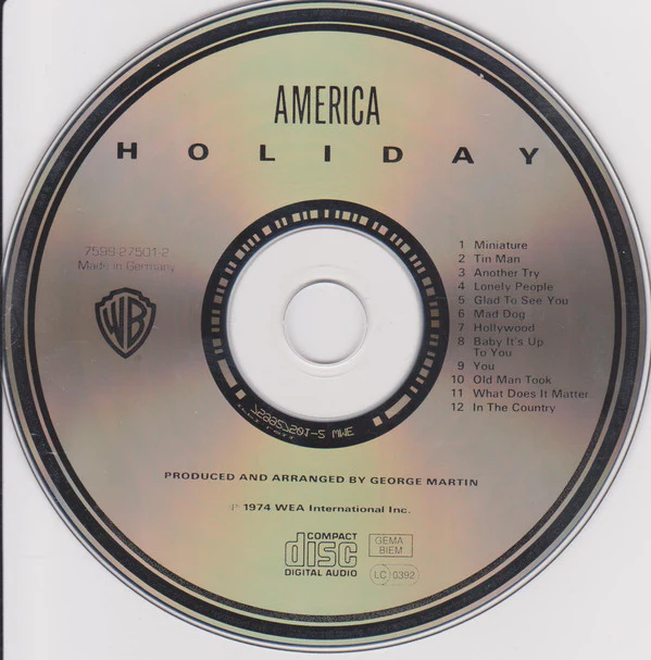 America (2) - Holiday (CD, Album, RE) - Image 4