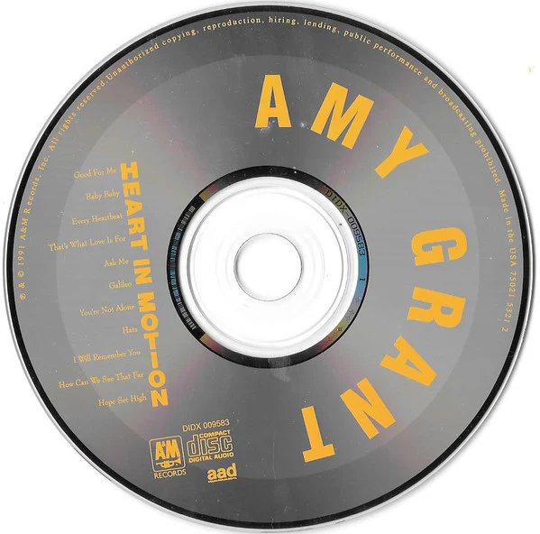 Amy Grant - Heart In Motion (CD, Album) - Image 3