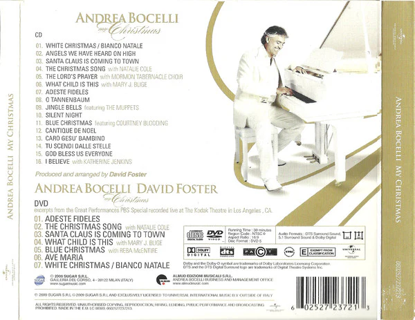 Andrea Bocelli - My Christmas (CD, Album + DVD-V) - Image 2