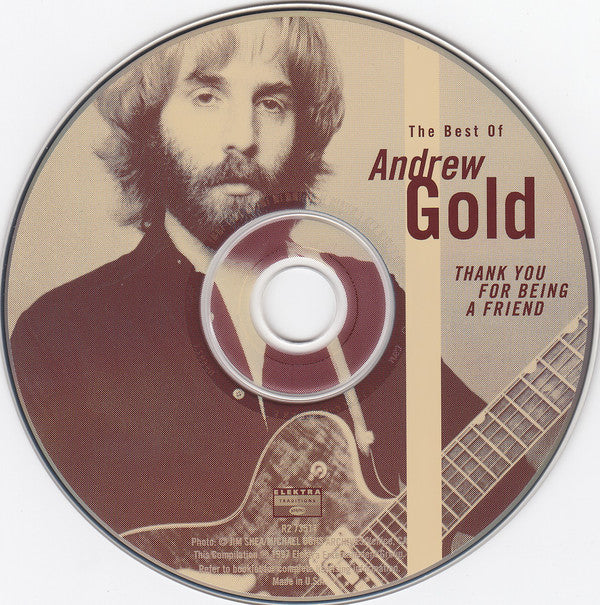 Andrew Gold - Thank You For Being A Friend: The Best Of Andrew Gold (CD, Comp) - Image 3