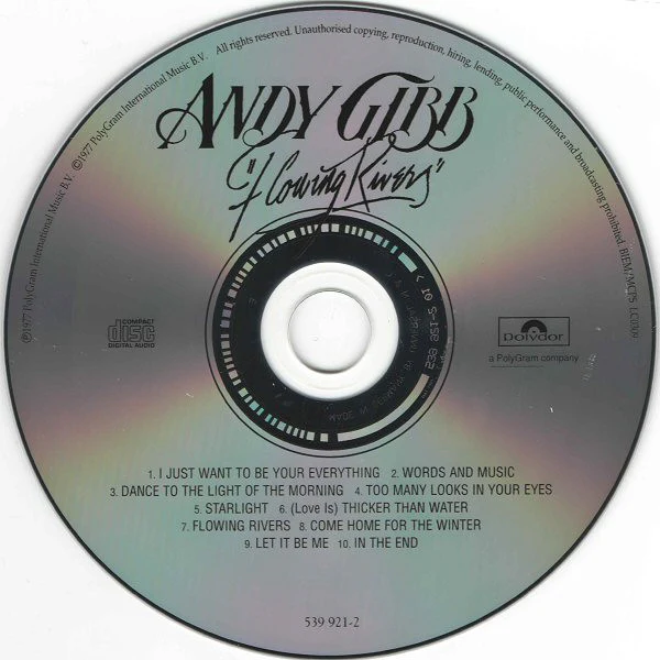 Andy Gibb - Flowing Rivers (CD, Album, RE, RP) - Image 3